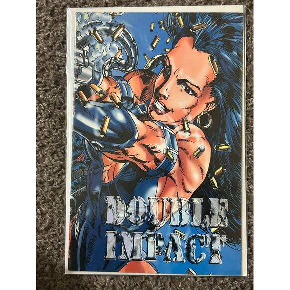 Double Impact #0, 3, 4 (1995 High Impact Entertainment) Lot of 3 - Picture 4 of 4